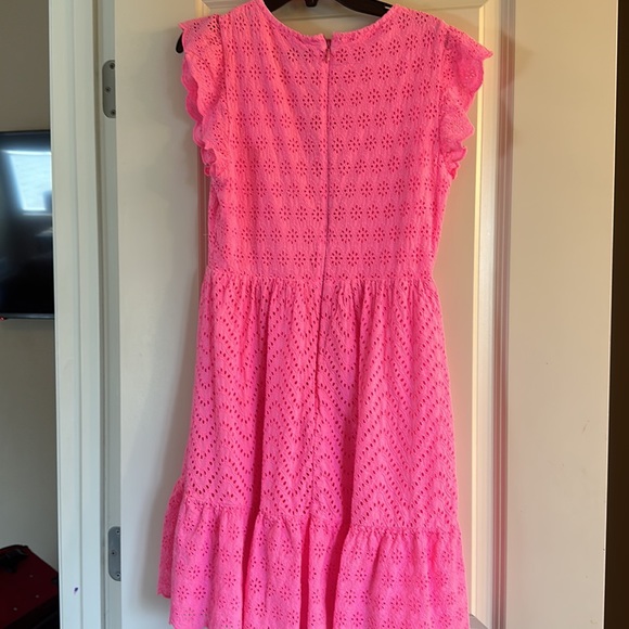 Vineyard Vines dress 6 pink eyelet - Picture 5 of 5